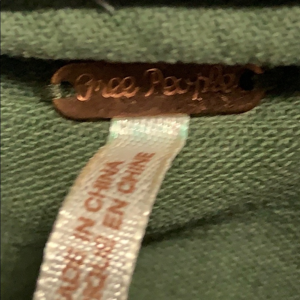 Free people flannel lined long coat